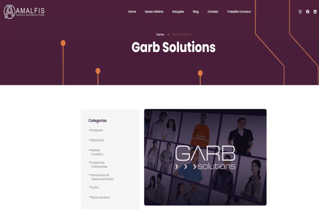 Garb Solutions: conheça a plataforma inovadora de gestão de uniformes da Amalfis